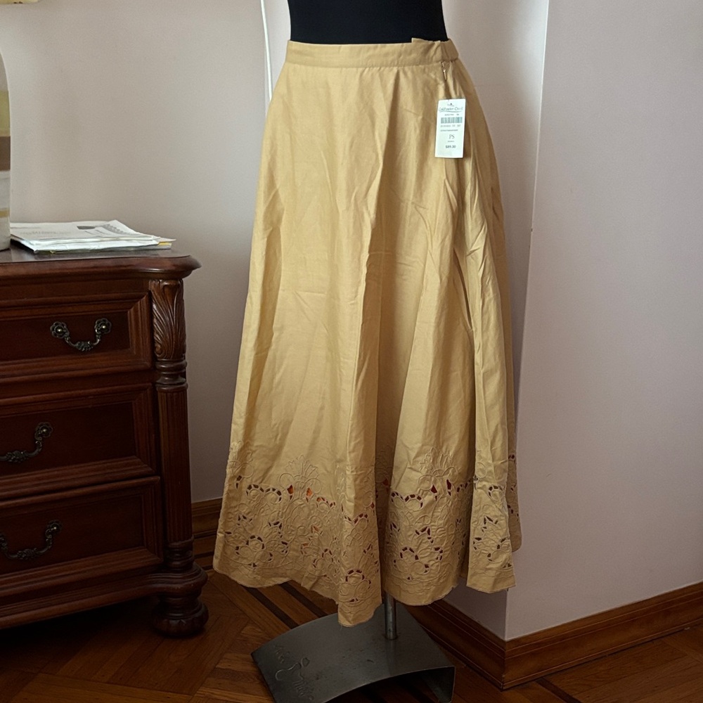 NWT Coldwater Creek long Skirt with Embroidery